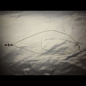 Double gold necklace